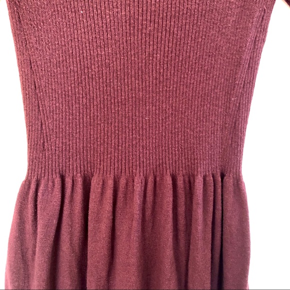 Maroon Sweater Dress - Picture 4 of 4